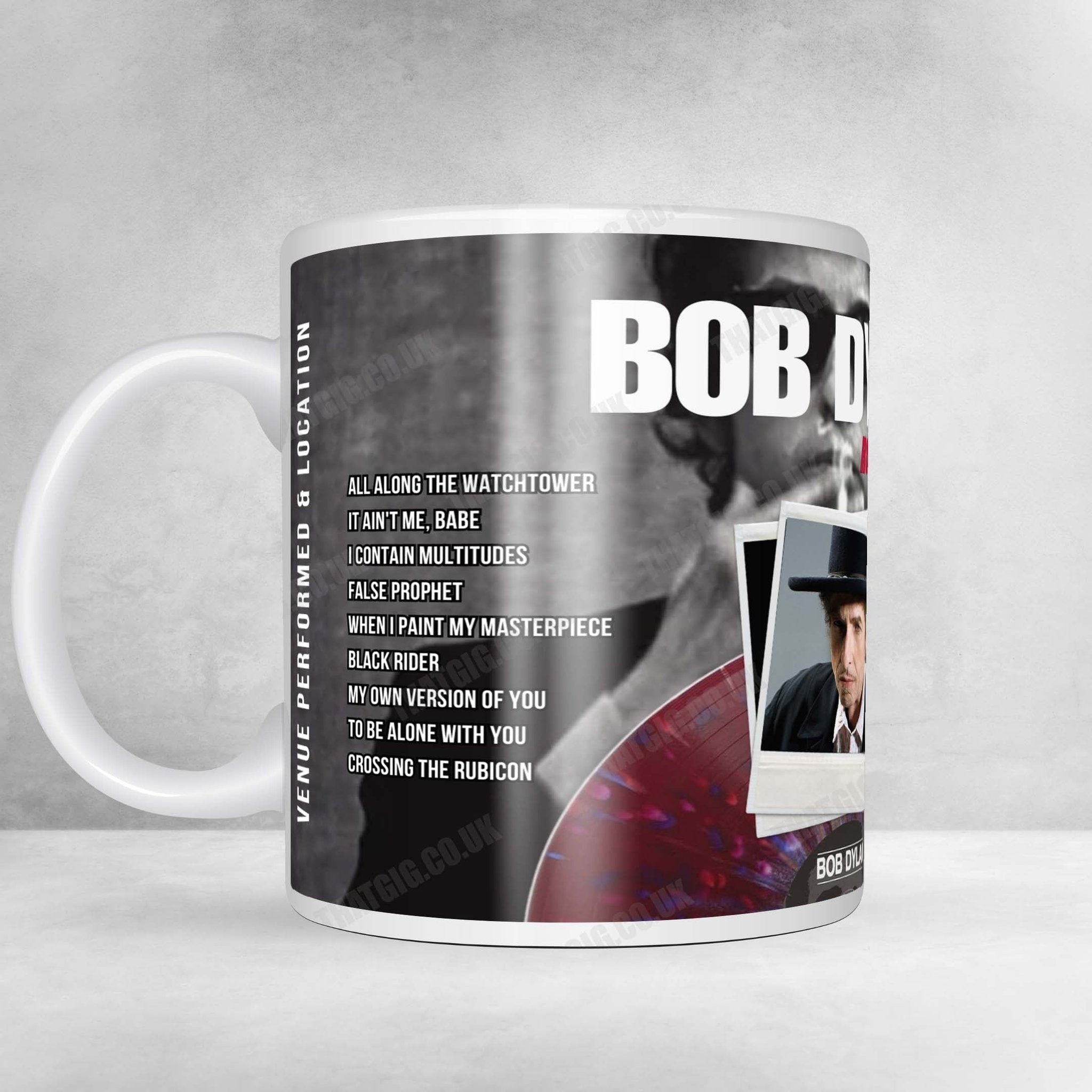 Bob Dylan Setlist Mug - Stranahan Theater, Toledo - April 17th, 2025