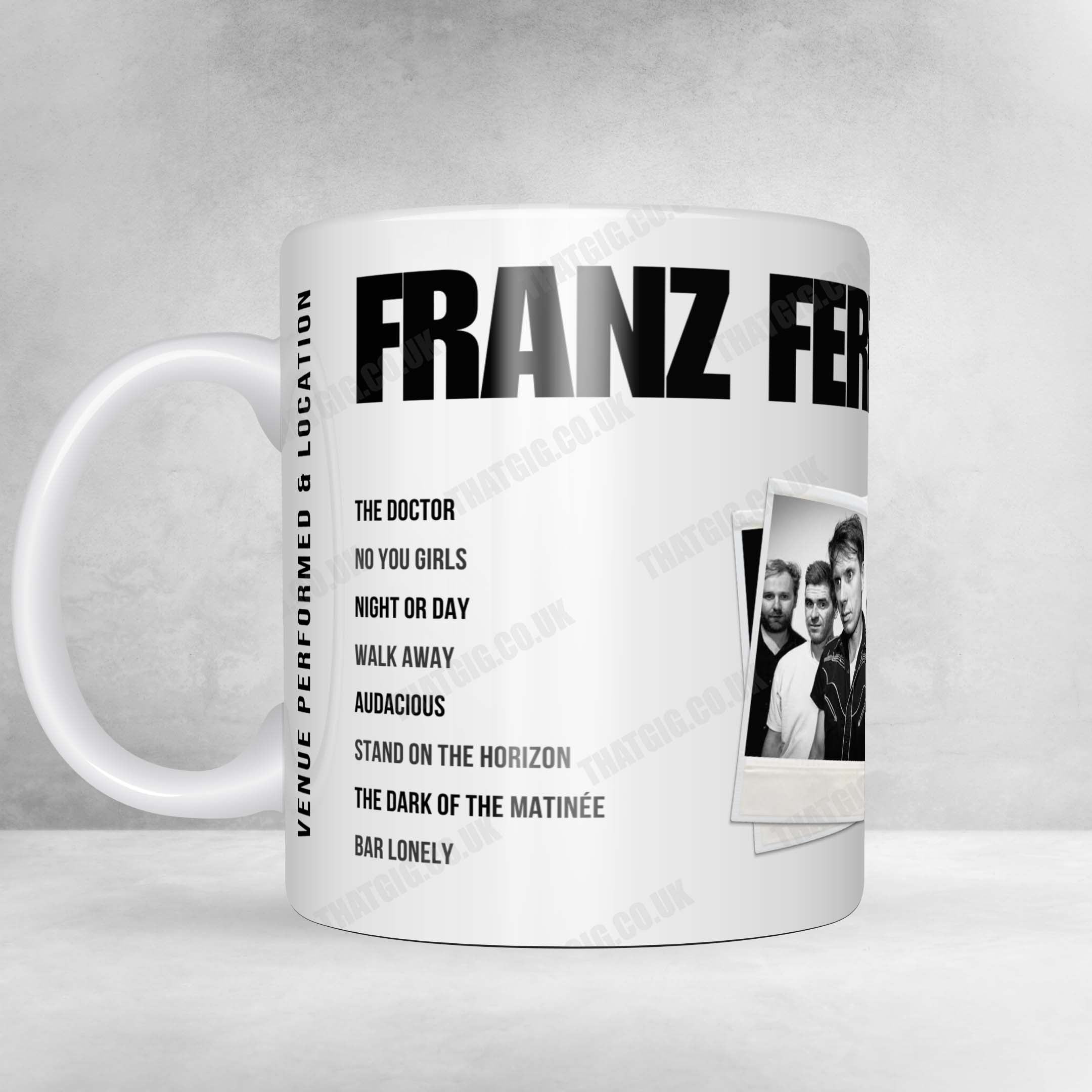 Franz Ferdinand Setlist Mug - Hill Farm, Steventon - July 27th, 2025