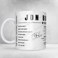 Bon Jovi Setlist Poster - Bon Secours Wellness Arena, Greenville - April 11th, 2022