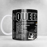 Queen Setlist Mug - Sports & Entertainment Centre, Melbourne - April 19th, 1985