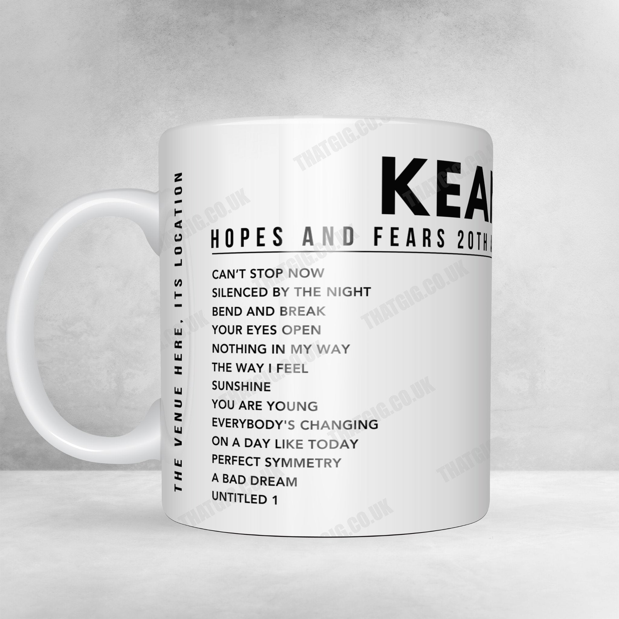 Keane Setlist Poster - The Chicago Theatre, Chicago, USA - September 18th, 2024