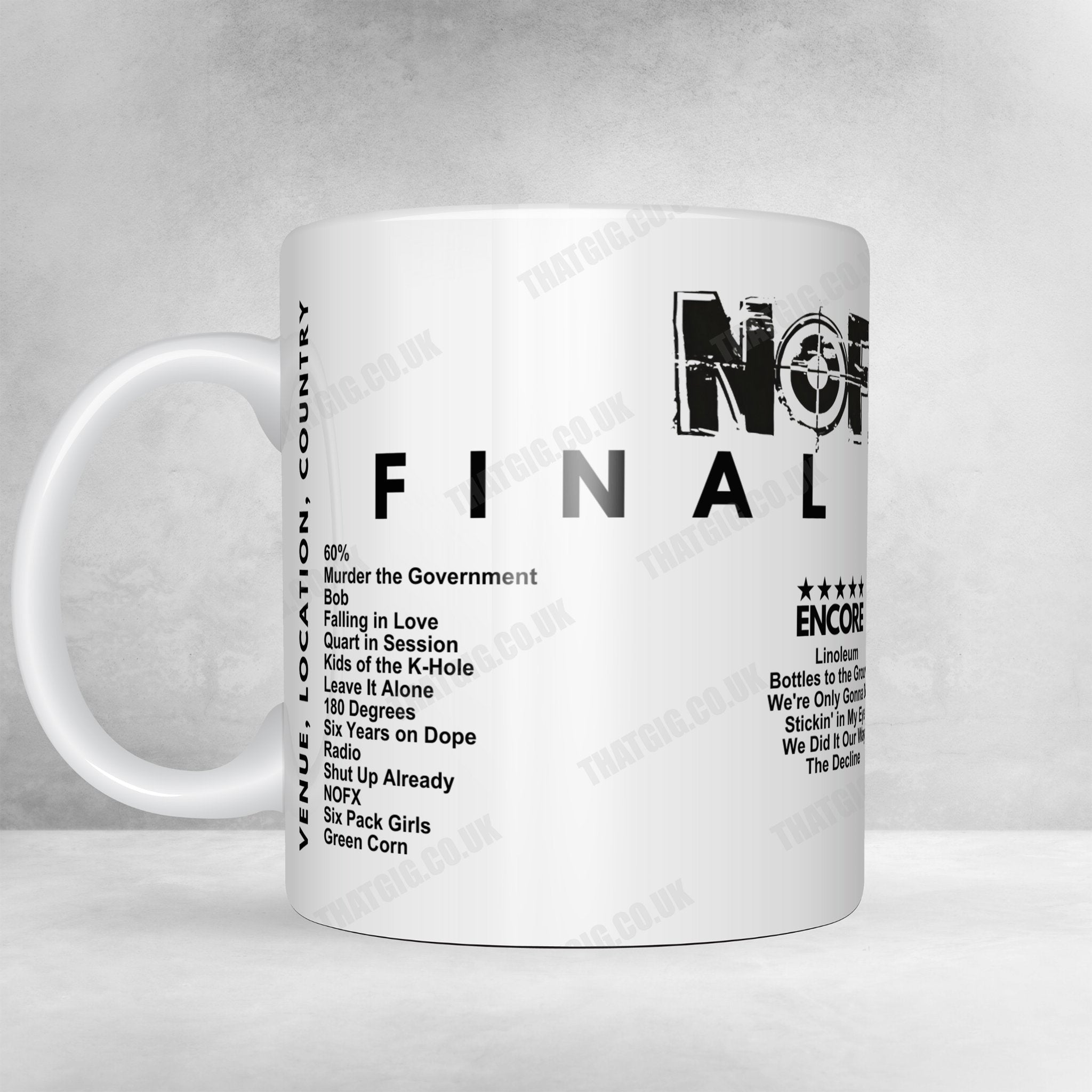 NOFX Setlist Poster - Hanover, Germany - May 25th, 2024