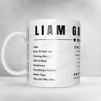 Liam Gallagher Setlist Mug - ZOZO Marine Stadium, Chiba - August 20th, 2023