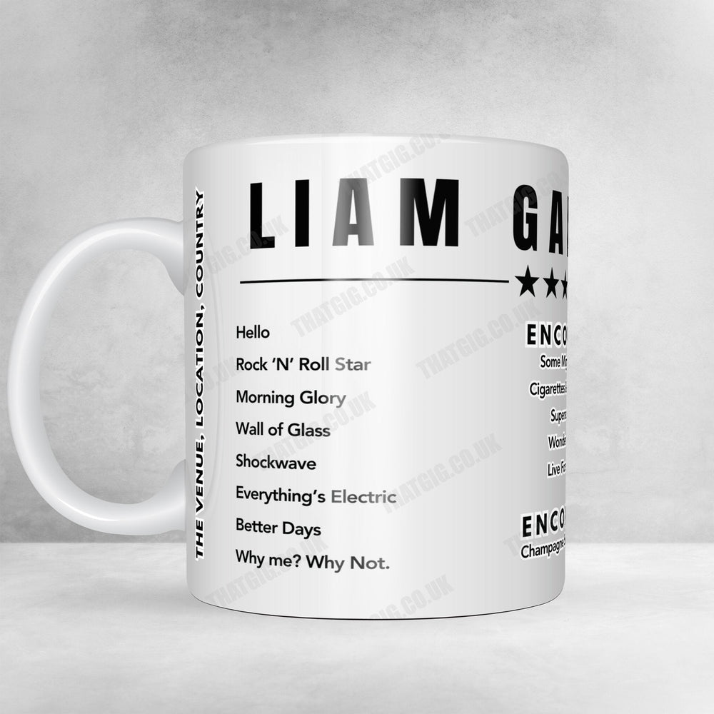 Liam Gallagher Setlist Mug - Little John's Farm, Reading - August 25th, 2024