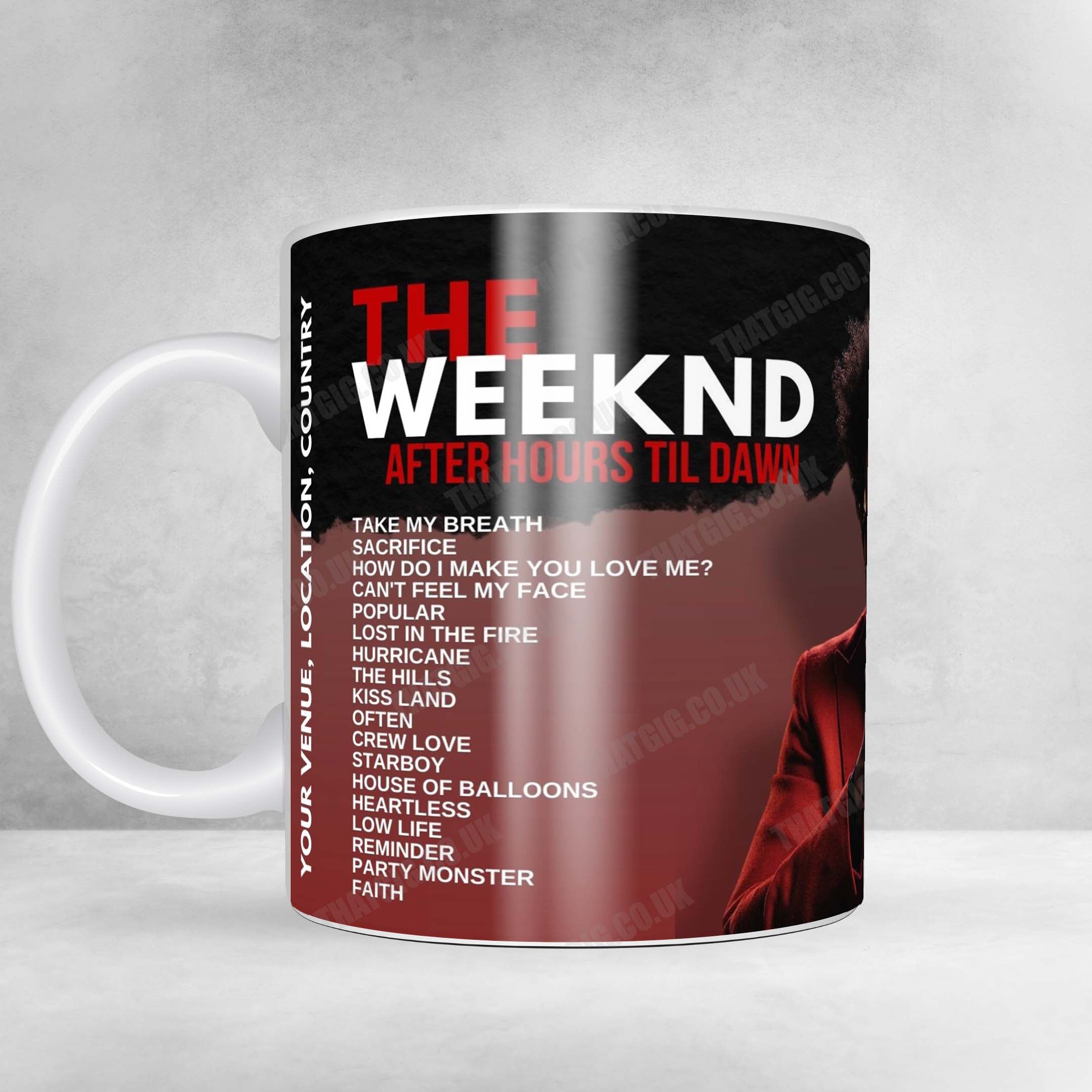 The Weeknd Setlist Mug - Ford Field, Detroit - May 24th, 2025