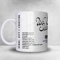 We Are Scientists Setlist Mug - Temple Newsam, Leeds - May 24th, 2025