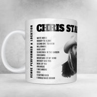 Chris Stapleton Setlist Mug - Walmart AMP, Rogers - July 29th, 2022