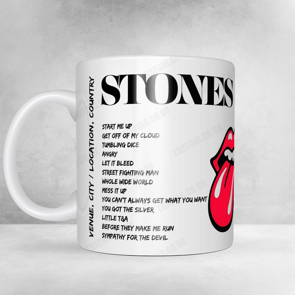 The Rolling Stones Setlist Mug - Groupama Stadium, Décines-Charpieu, France - July 19th, 2022