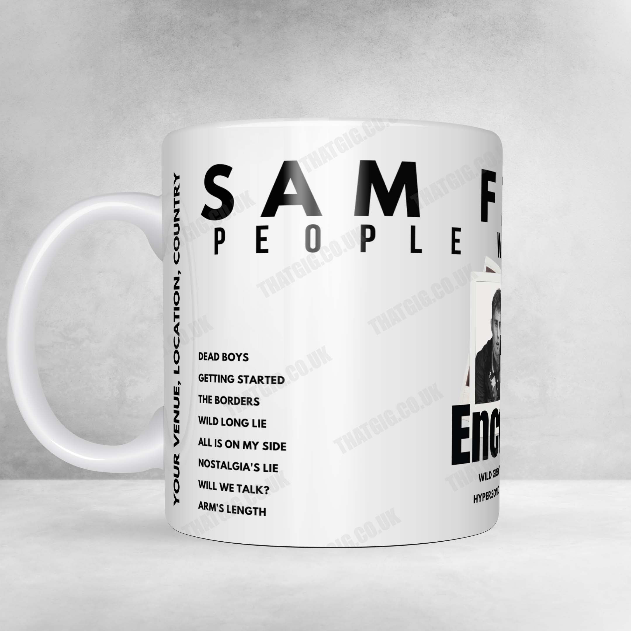Sam Fender Setlist Mug - Irving Plaza, New York - August 9th, 2022