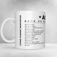 AC/DC Setlist Poster - BI-LO Center, Greenville - March 28th, 2001