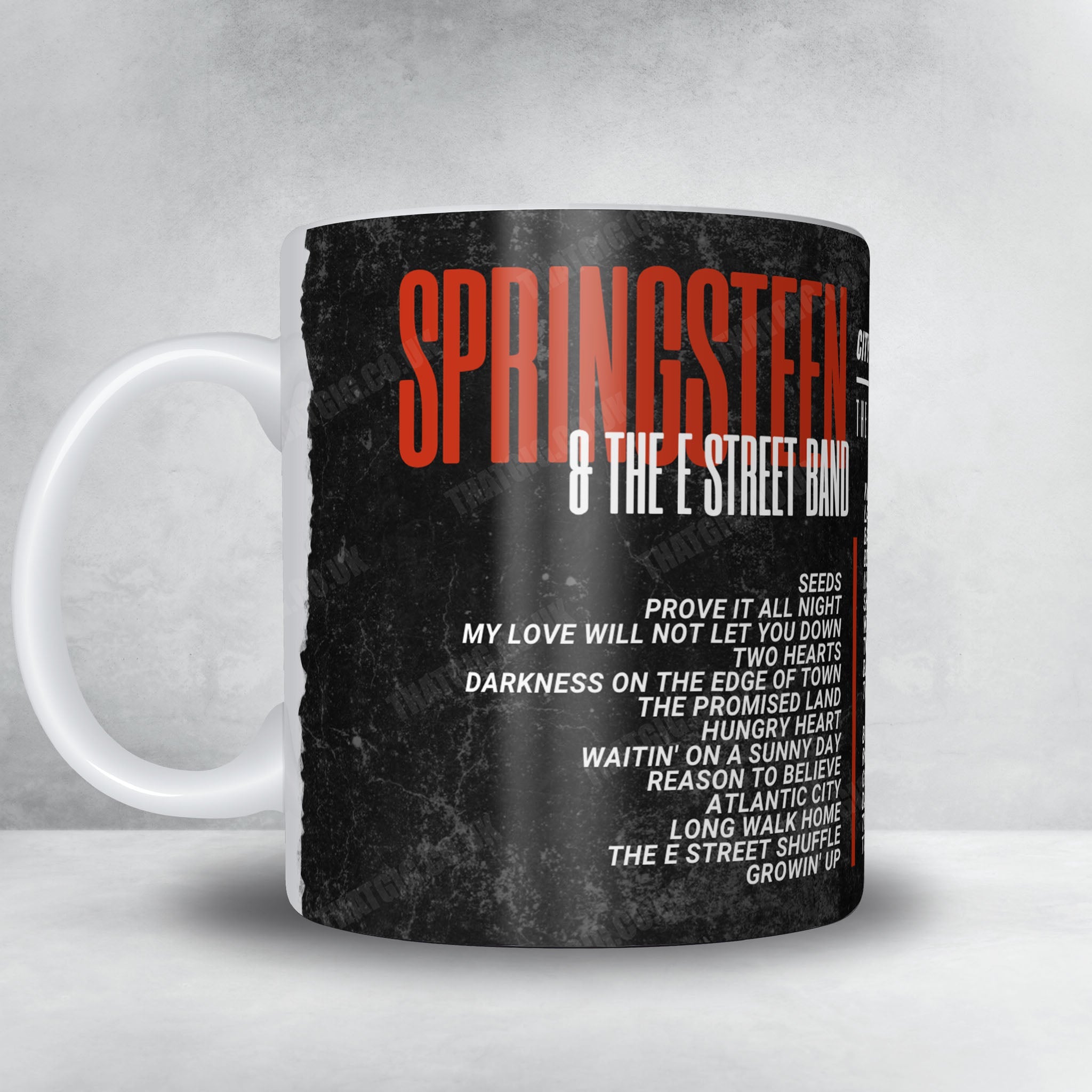 Bruce Springsteen Setlist Mug - Co-op Live, Manchester - May 17th, 2025