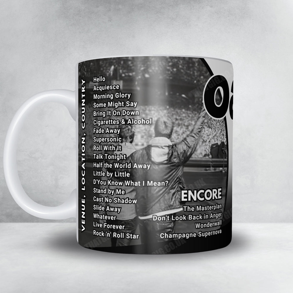 Oasis Setlist Mug - Accor Stadium, Sydney - November 7th, 2025