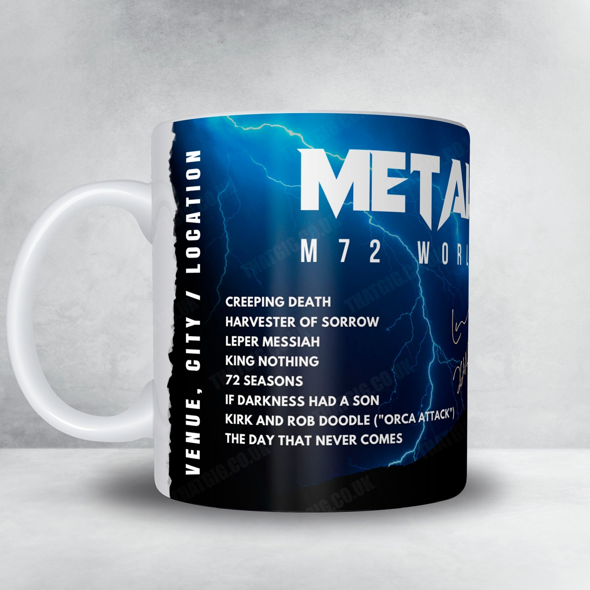 Metallica Setlist Mug - Nissan Stadium, Nashville - May 1st, 2025