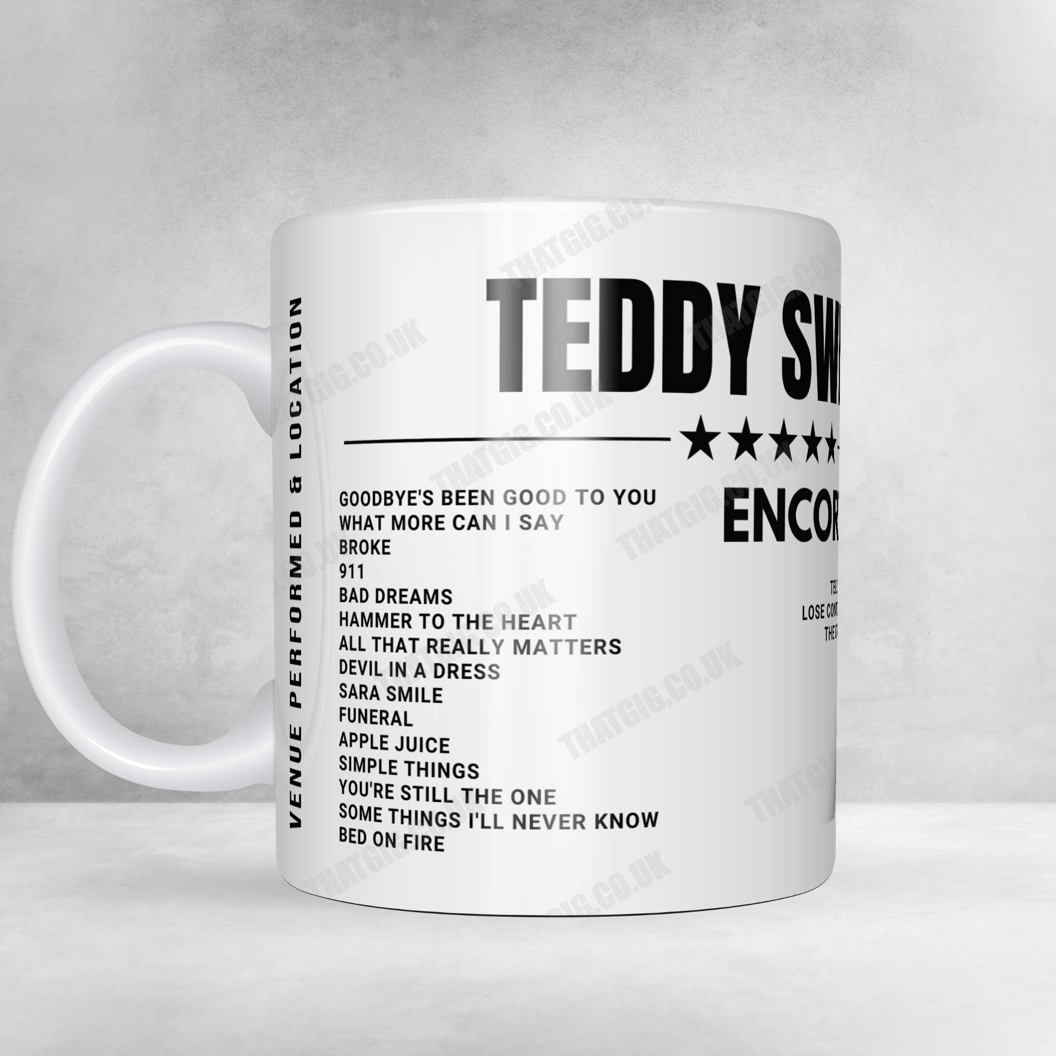 Teddy Swims Setlist Poster - Delta Center, Salt Lake City - August 2nd, 2023