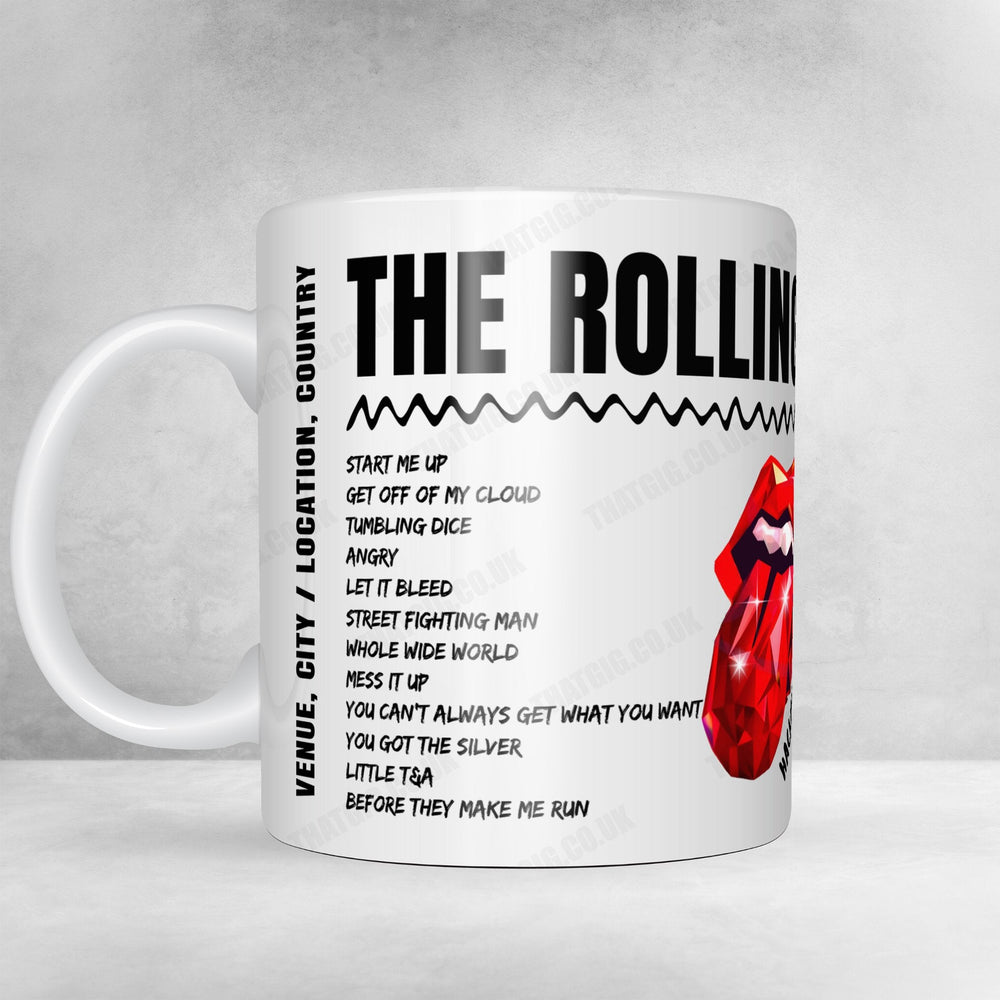 The Rolling Stones Setlist Mug - MetLife Stadium, East Rutherford, USA - May 23rd, 2024