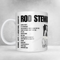 Rod Stewart Setlist Mug - The Venue at Thunder Valley, Lincoln, CA, USA - August 18th, 2024