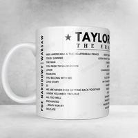 Taylor Swift Setlist Mug - PGE Narodowy, Warsaw - August 3rd, 2024