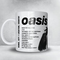 Oasis Setlist Mug - Palacio de los Deportes, Mexico City - November 26th, 2008