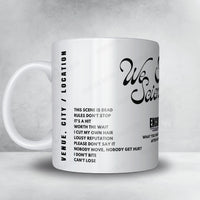 We Are Scientists Setlist Mug - Arts Club Theatre, Liverpool - May 26th, 2025