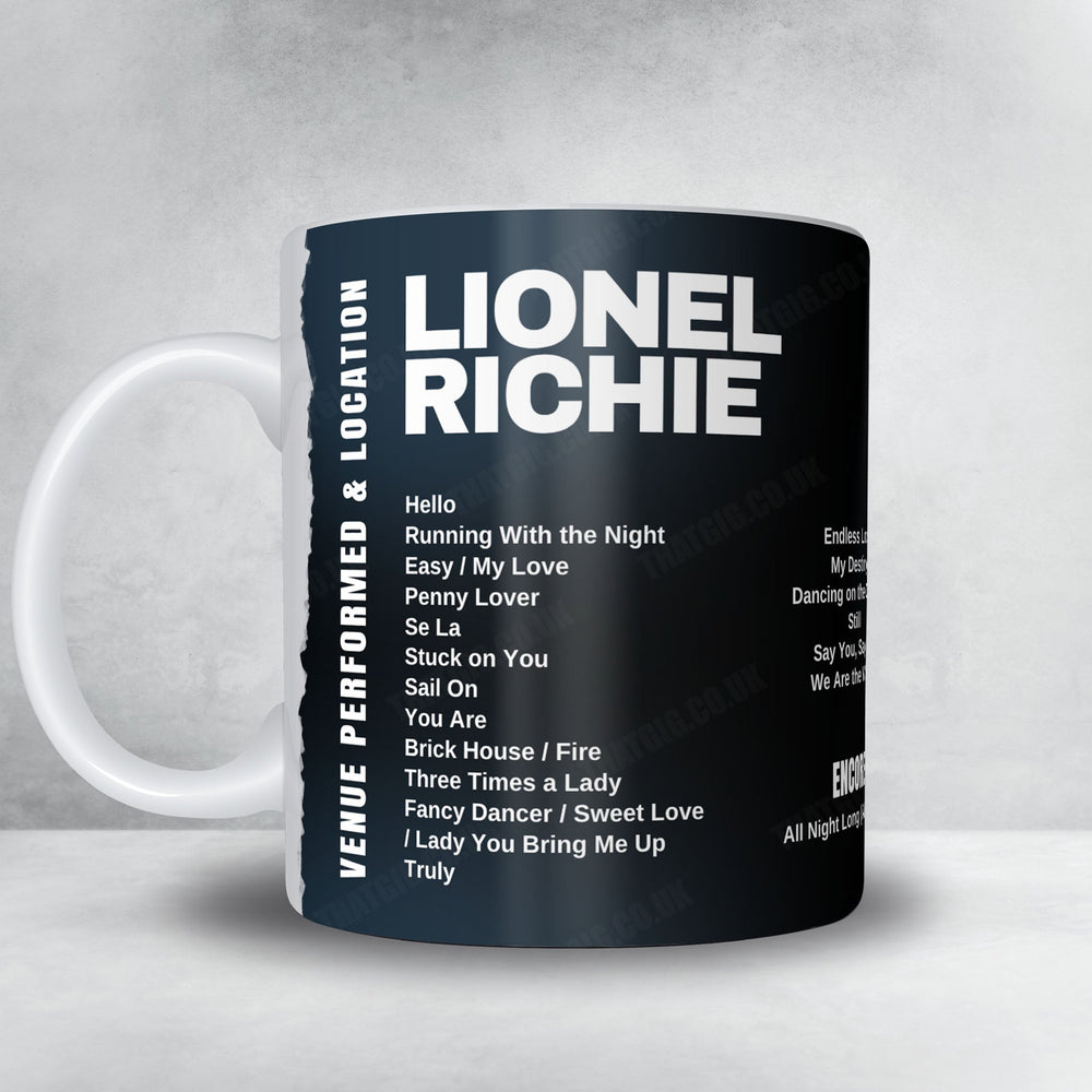 Lionel Richie Setlist Mug - 3Arena, Dublin - June 1st, 2025