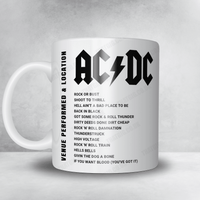 AC/DC Setlist Mug - American Airlines Center, Dallas - February 23rd, 2016