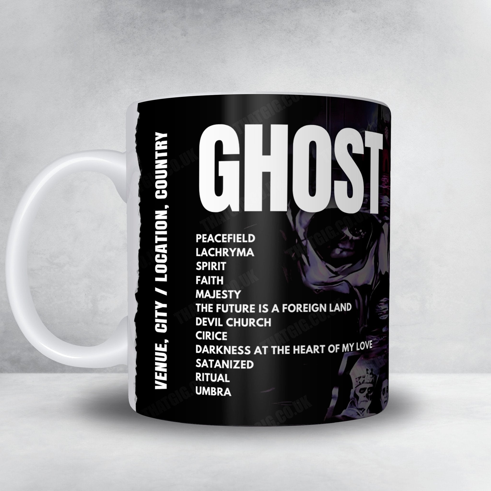Ghost Setlist Poster - The O2 Arena, London - April 19th, 2025