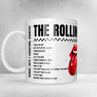 The Rolling Stones Setlist Mug - Soldier Field, Chicago, Illinois - June 30th, 2024