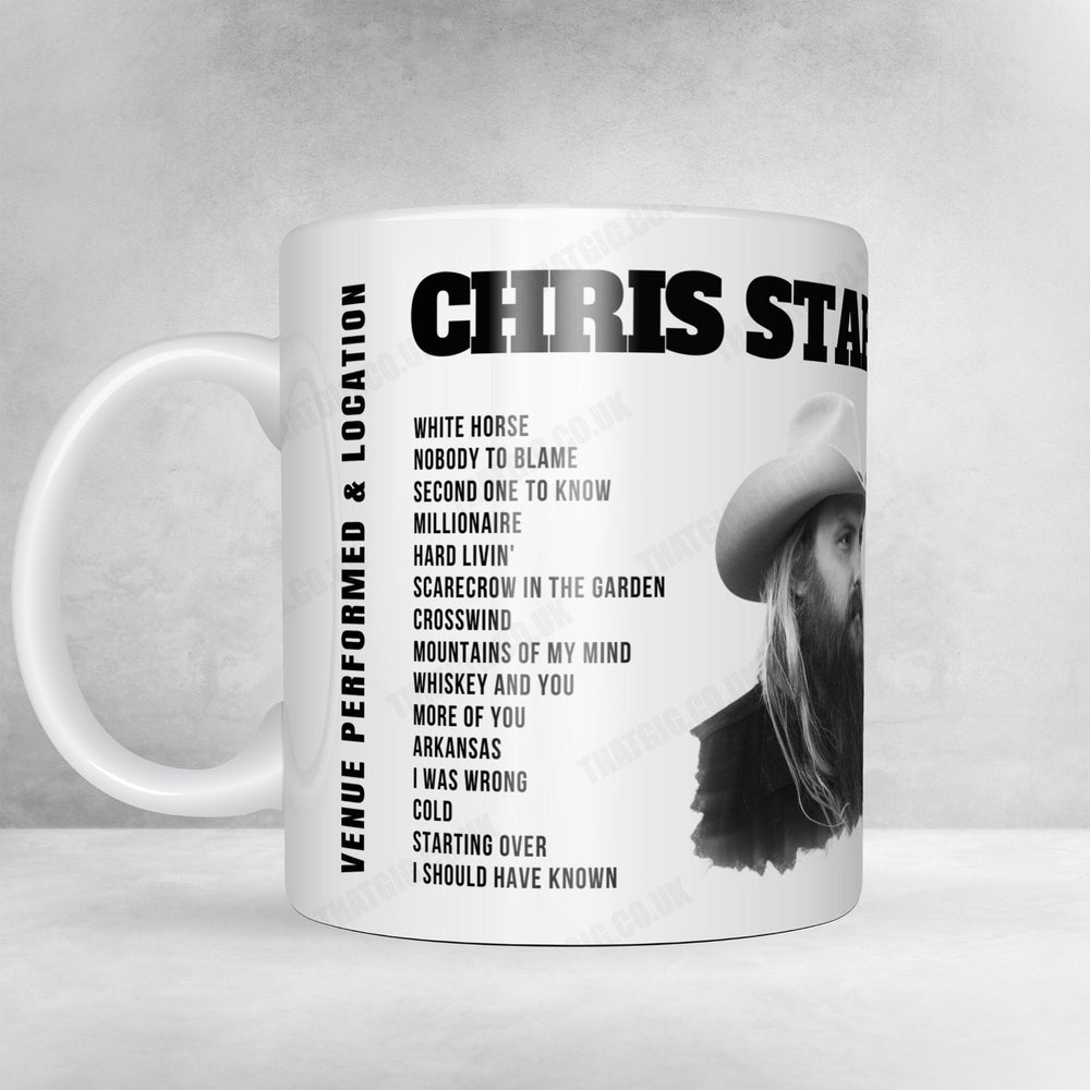 Chris Stapleton Setlist Mug - Hersheypark Stadium, Hershey - August 27th, 2022