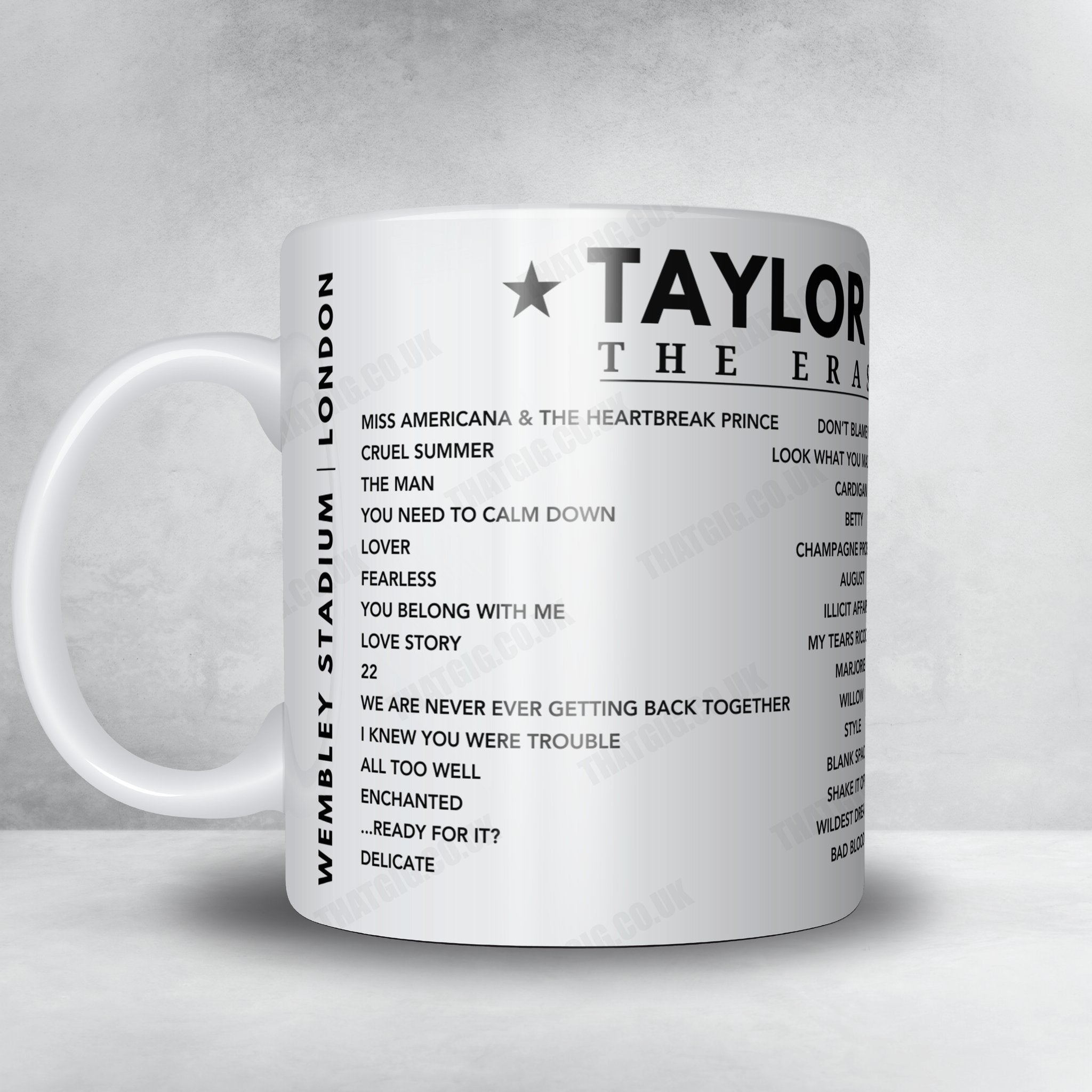 Taylor Swift Setlist Poster - Wembley Stadium, London, June 23rd 2024