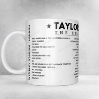 Taylor Swift Setlist Mug - Wembley Stadium, London - August 20th, 2024