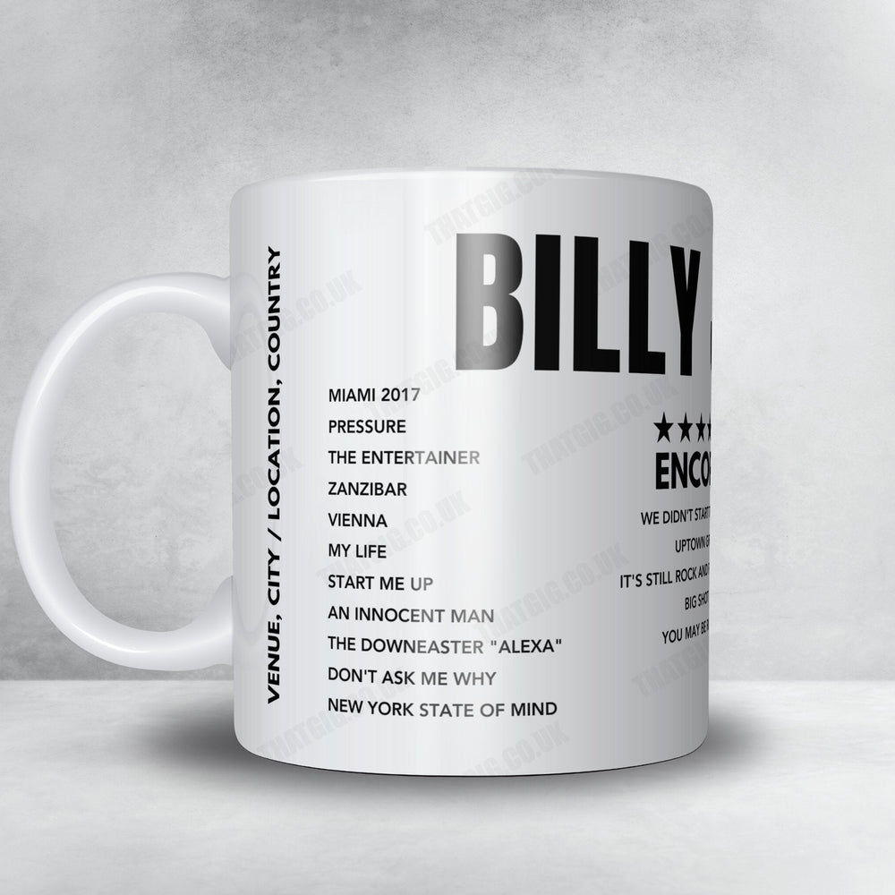 Billy Joel Setlist Mug - Hard Rock Live - January 27th, 2023