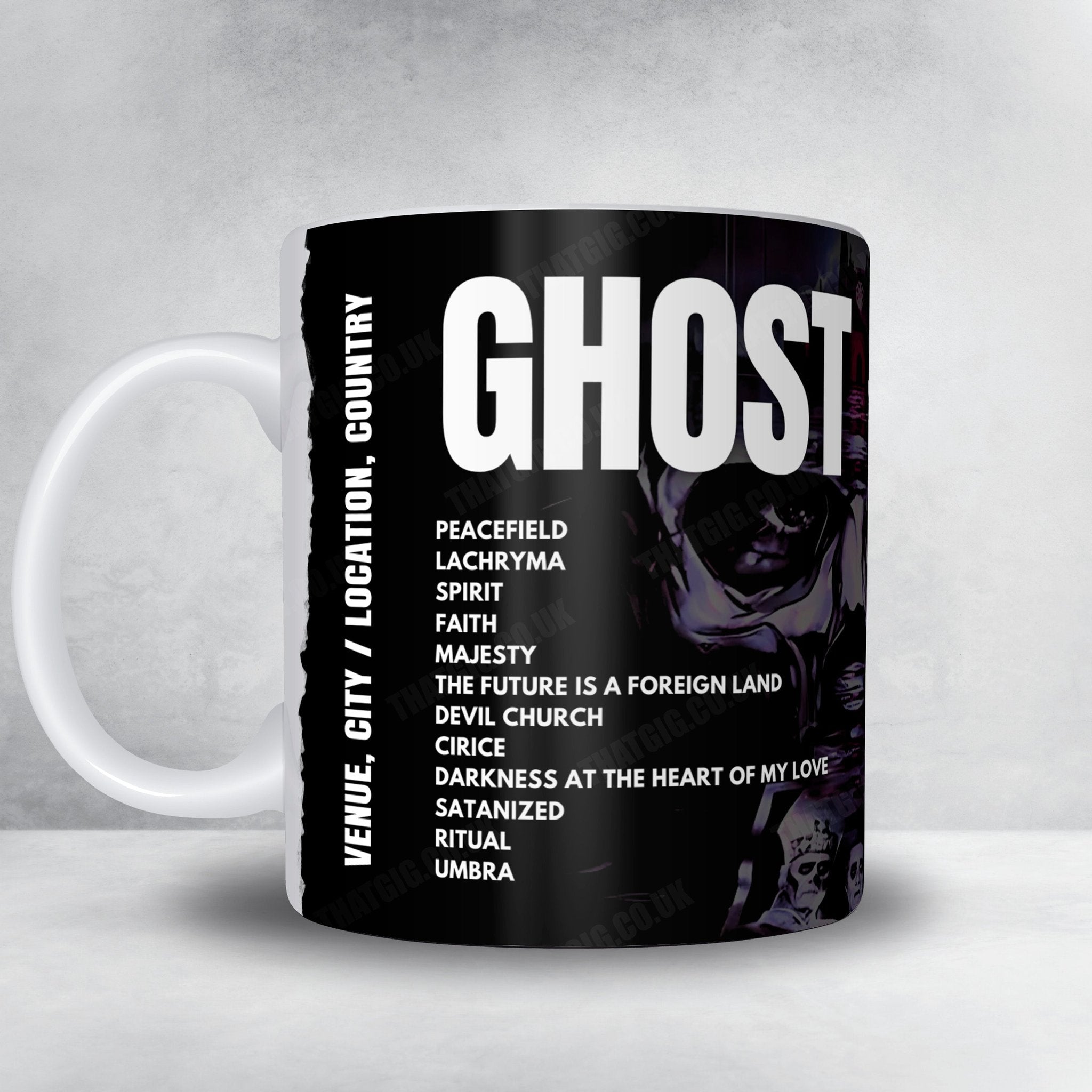 Ghost Setlist Poster - Ziggo Dome, Amsterdam - May 8th, 2025