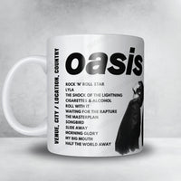 Oasis Setlist Mug - Oslo Spektrum, Oslo - January 27th, 2009
