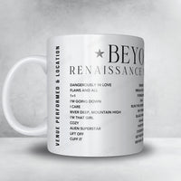 Beyoncé Setlist Mug - BT Murrayfield Stadium, Edinburgh - May 20th, 2023