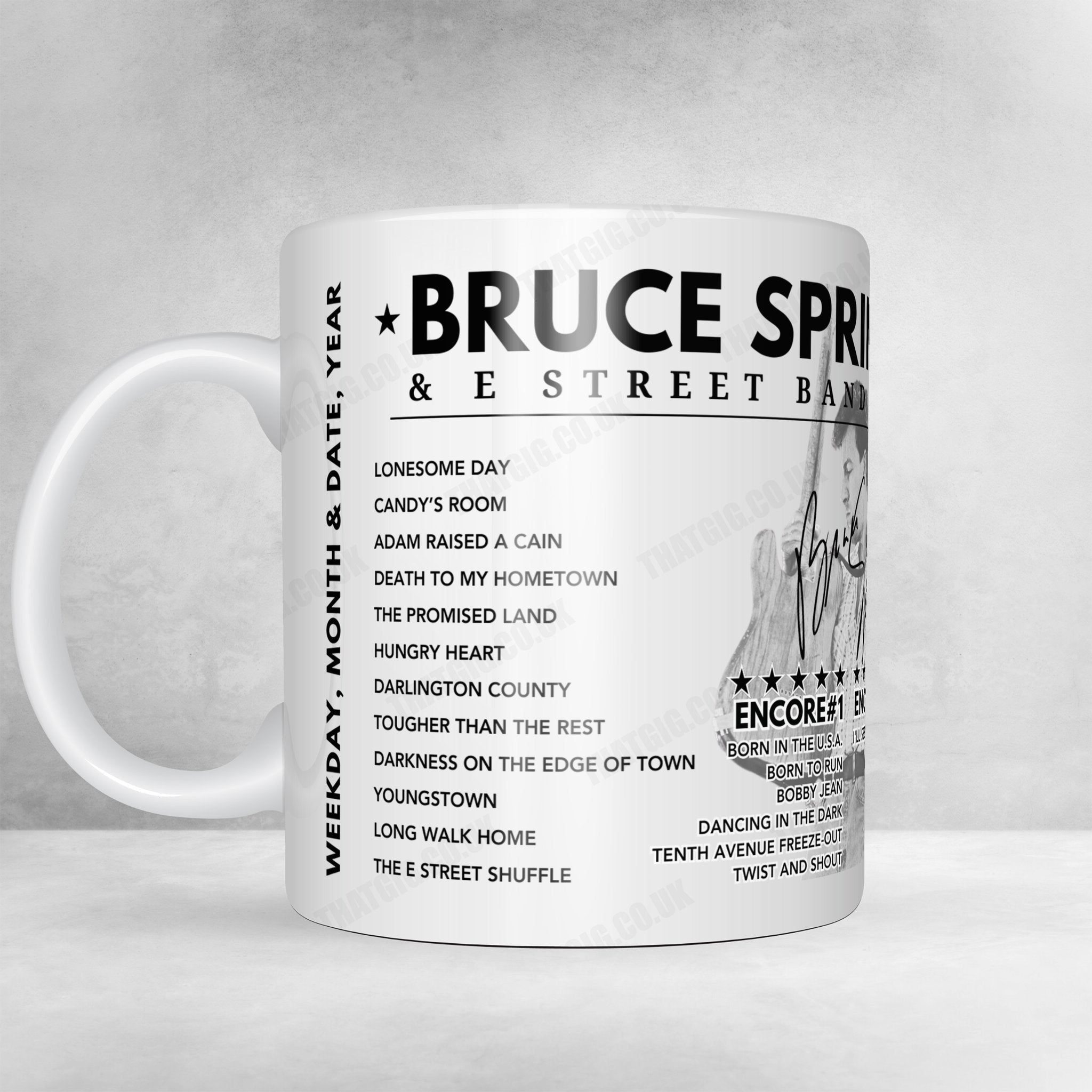 Bruce Springsteen Setlist Mug - PPG Paints Arena, Pittsburgh - August 15th, 2024