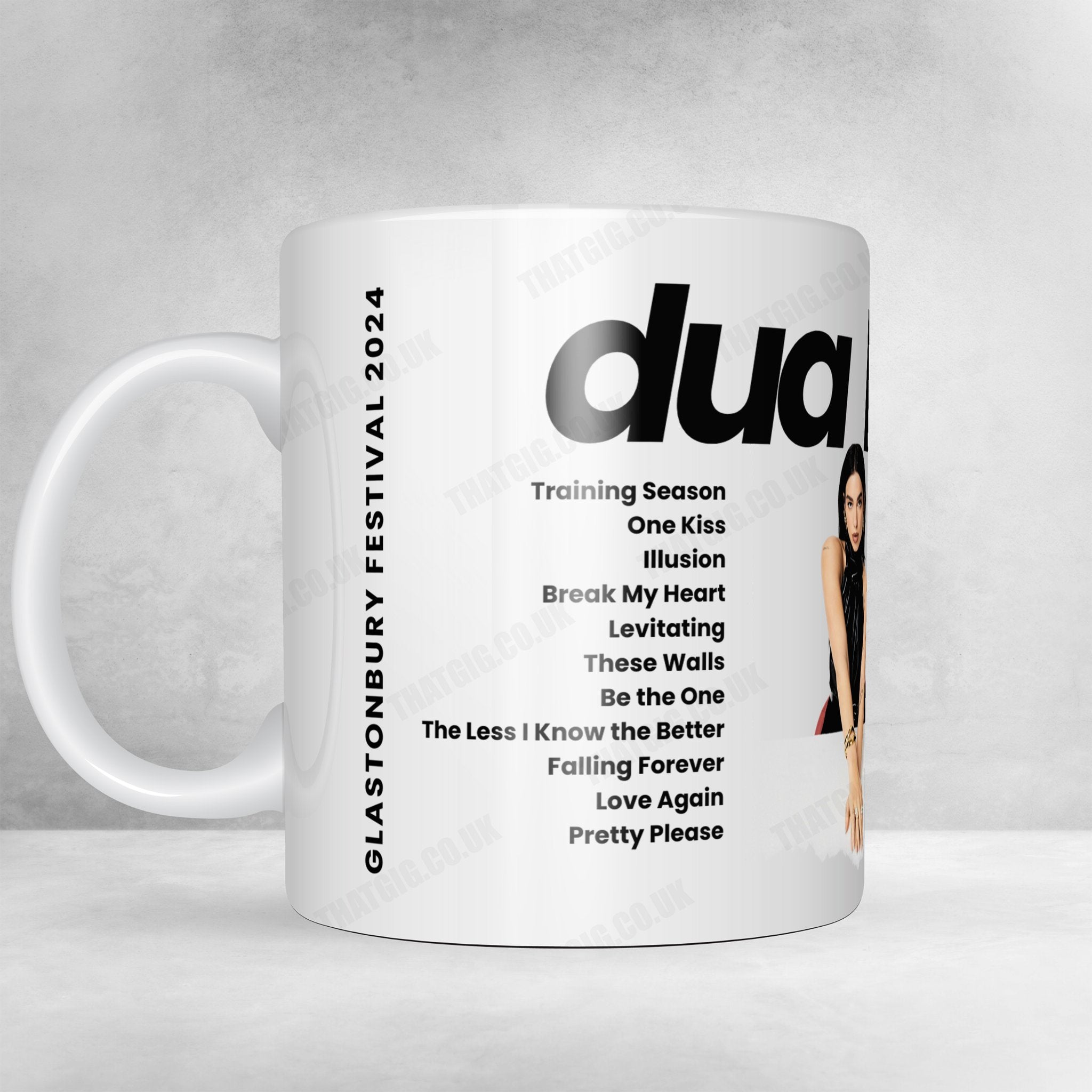 Dua Lipa Setlist Poster - Glastonbury Festival - June 28th, 2024