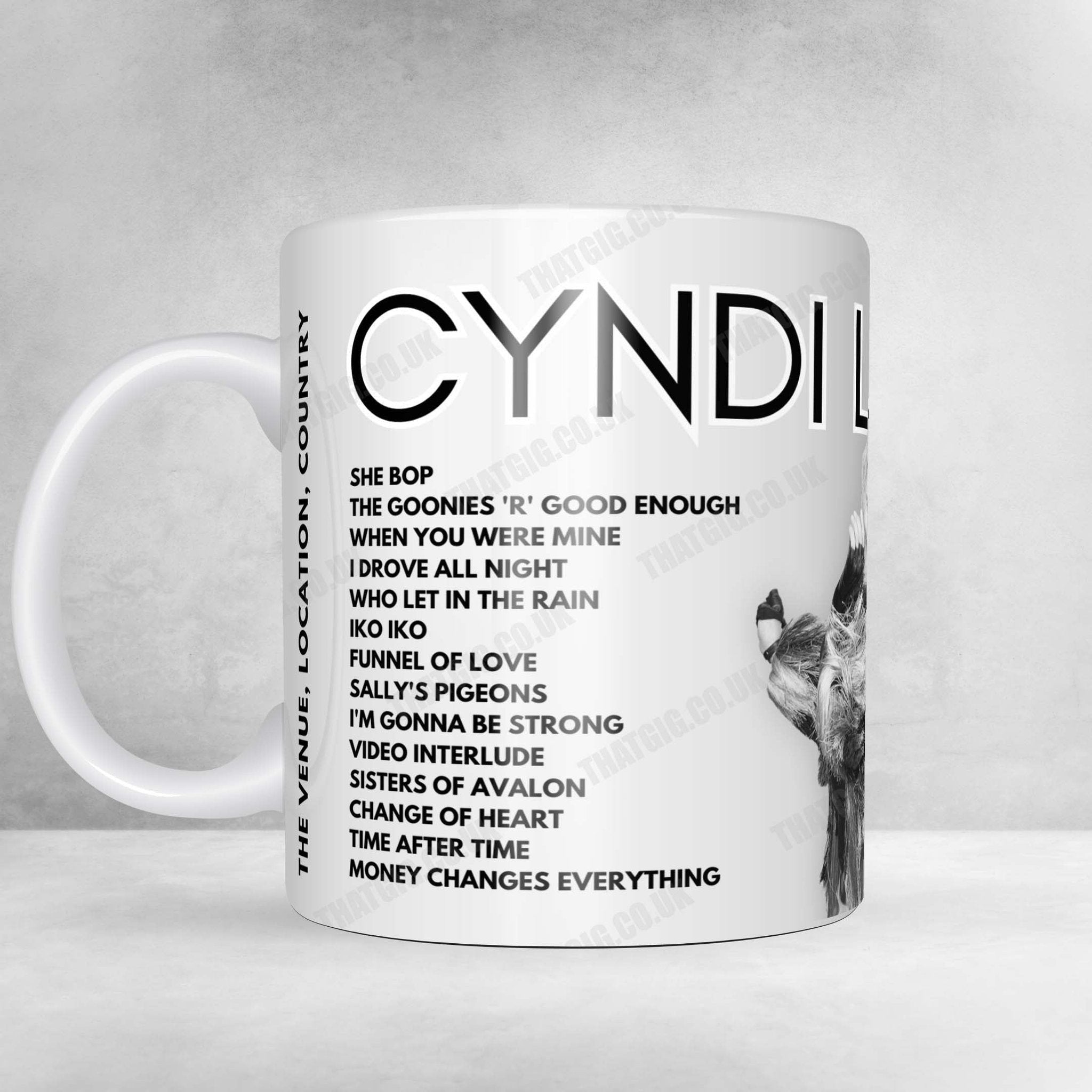 Cyndi Lauper Setlist Poster - American Airlines Center Dallas - November 12th, 2024