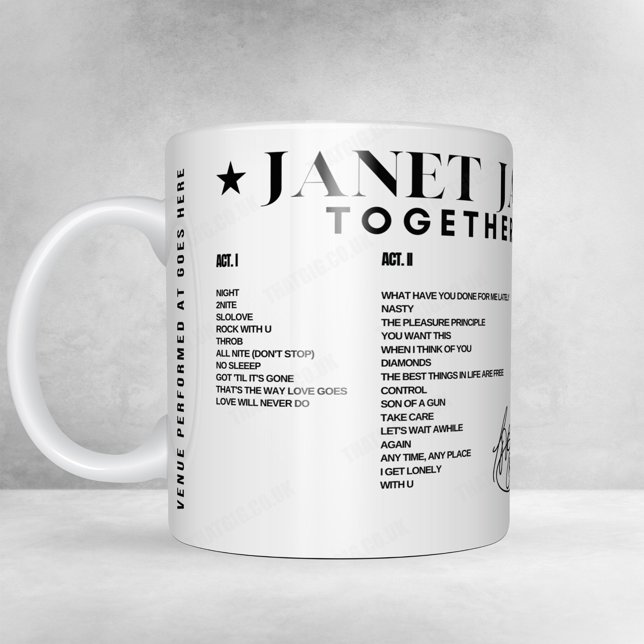 Janet Jackson Setlist Poster - MidFlorida Credit Union Amphitheatre, Tampa - July 16th, 2024