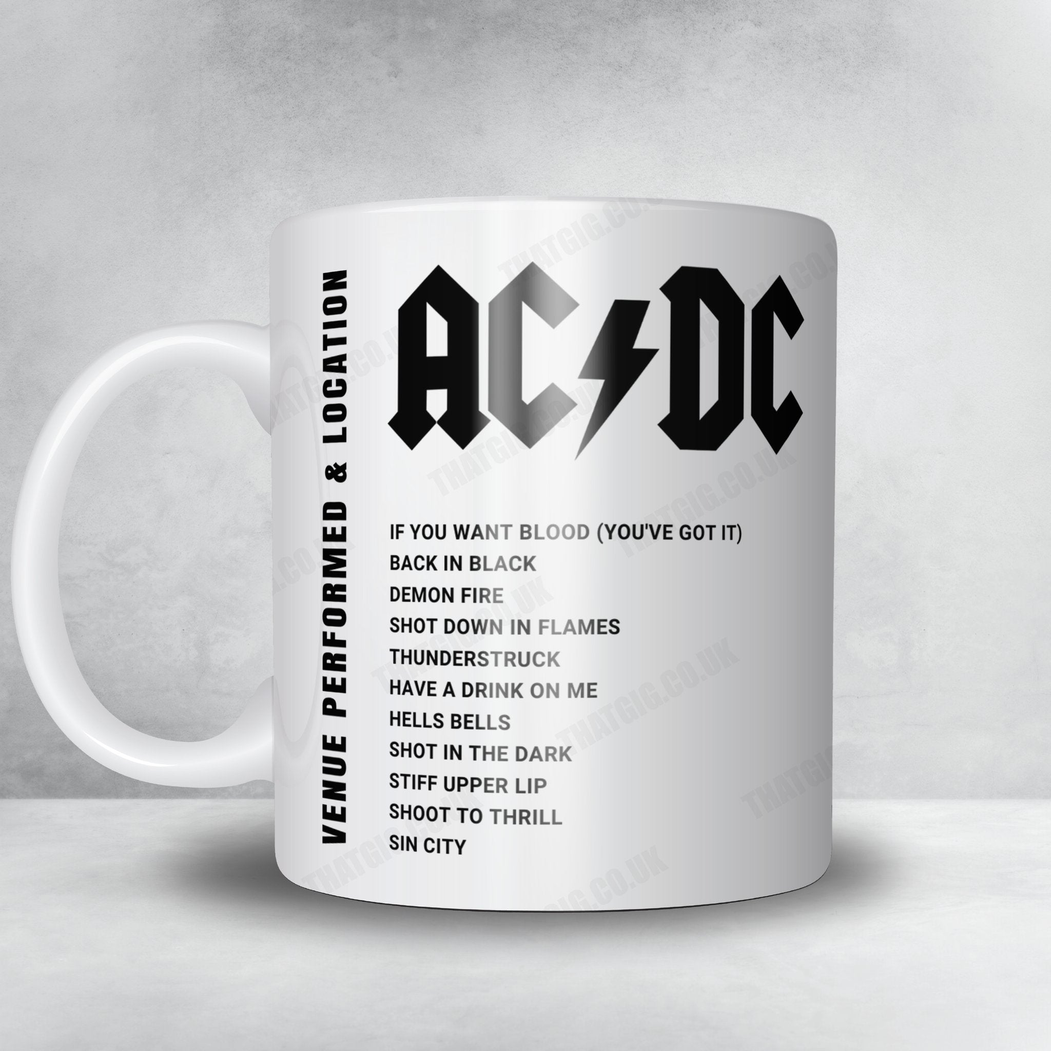 AC/DC Setlist Mug - Rinne (Festwiese Ostragehege), Dresden - June 19th, 2024