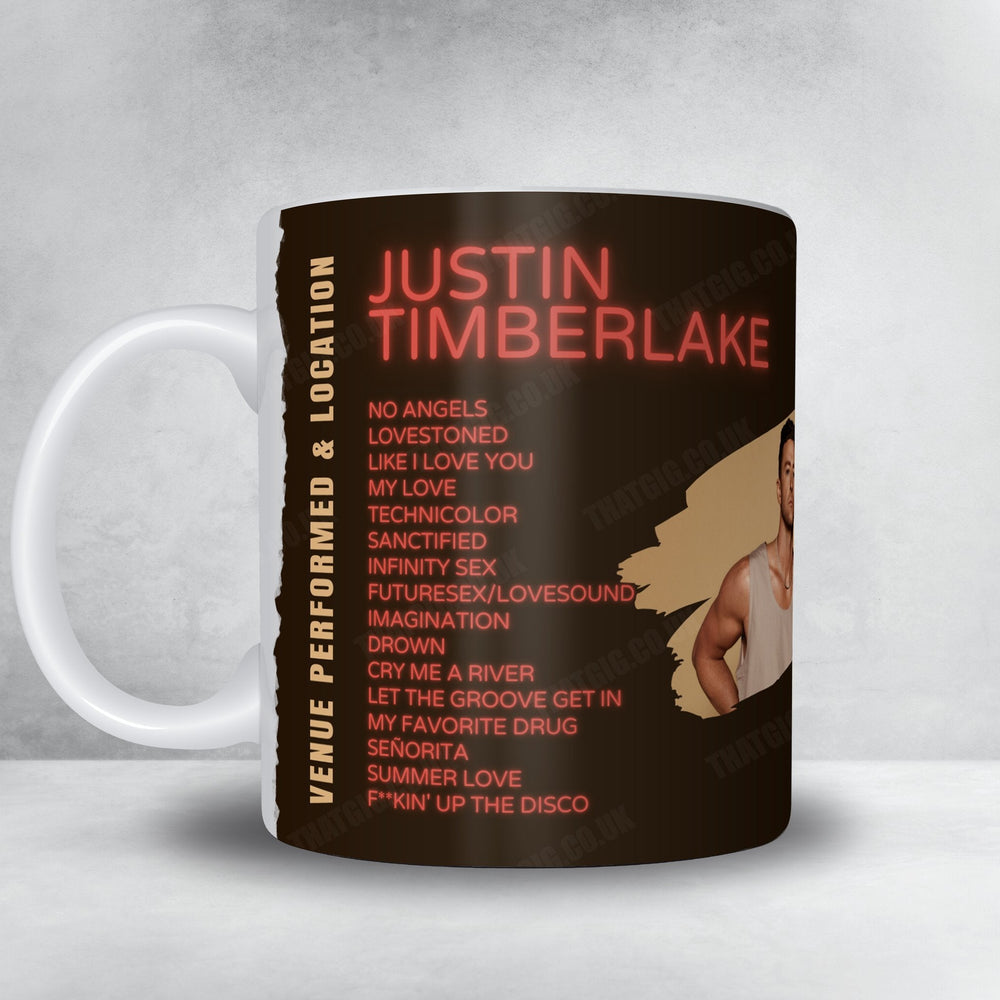 Justin Timberlake Setlist Mug - FedExForum, Memphis, TN, USA - November 23rd, 2024