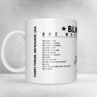 Blink-182 Setlist Mug - Fiserv Forum, Milwaukee - August 6th, 2024