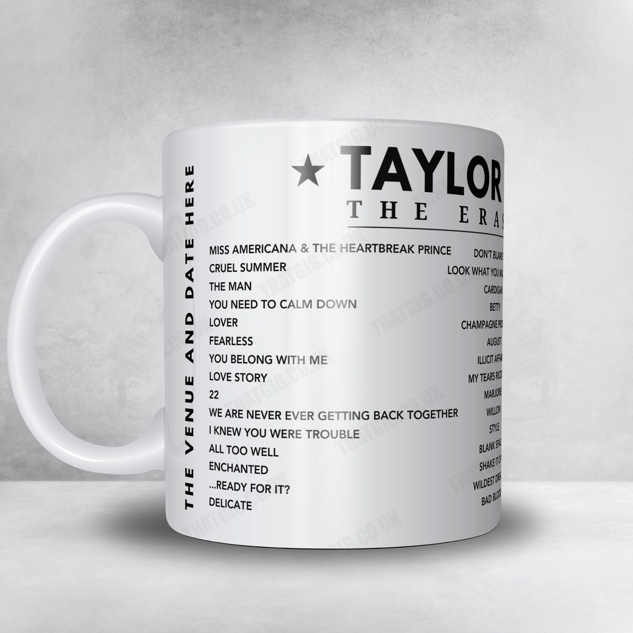 Taylor Swift Setlist Poster - Estádio do Sport Lisboa e Benfica, Lisbon - May 25th, 2024