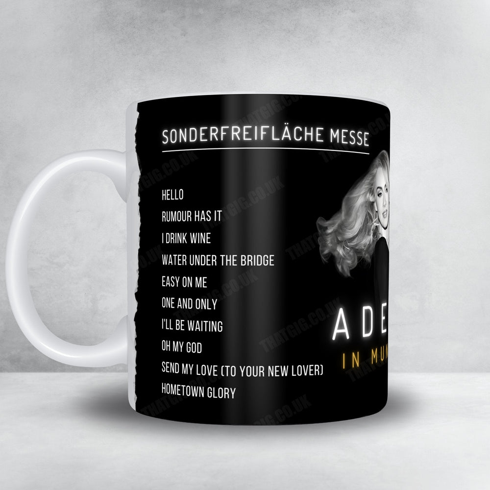 Adele Setlist Mug - Sonderfreifläche Messe, Munich - August 23rd, 2024