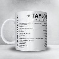 Taylor Swift Setlist Mug - Raymond James Stadium, Tampa - April 14th, 2023