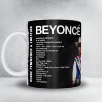 Beyoncé Setlist Mug - SoFi Stadium, Inglewood - May 7th, 2025