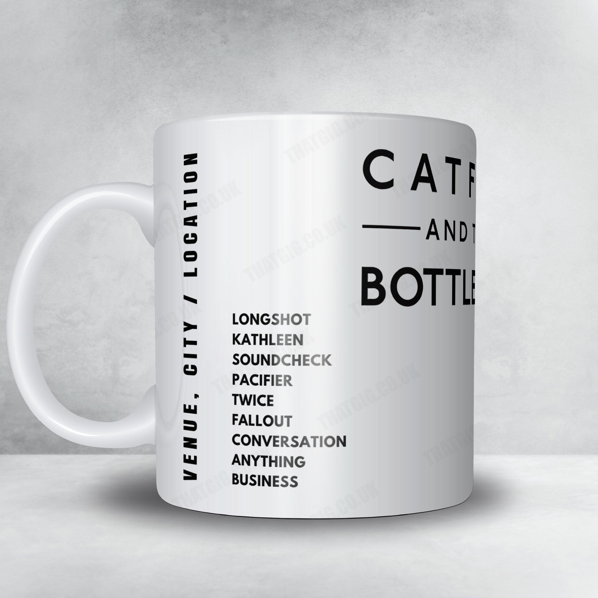 Catfish and the Bottlemen Setlist Mug - Little John's Farm, Reading - August 27th, 2021