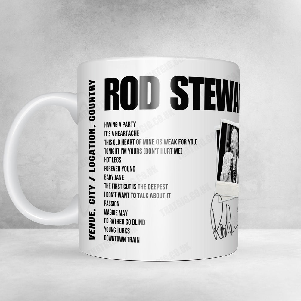Rod Stewart Setlist Mug - O2 Arena, Prague, Czechia - July 3rd, 2024