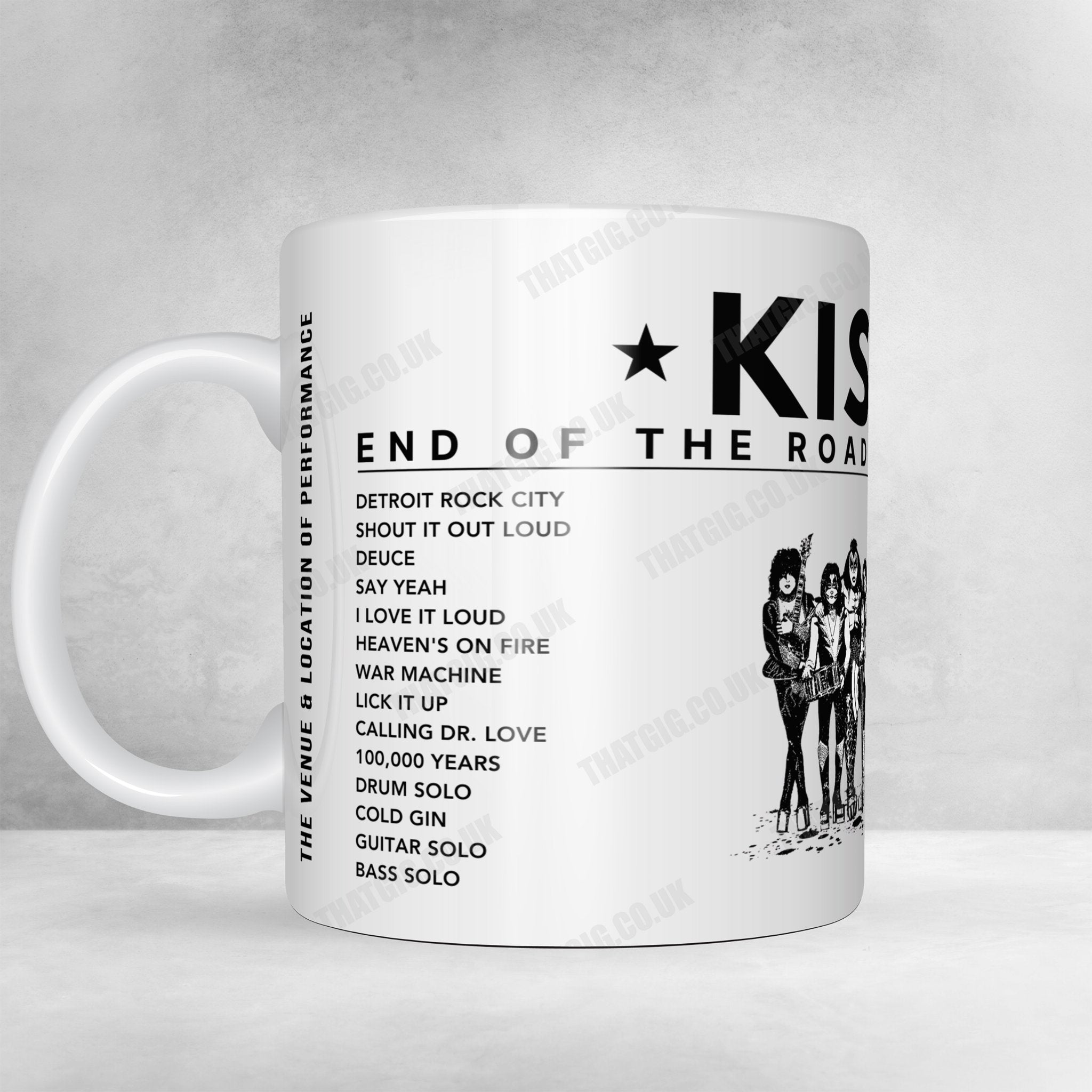 KISS Setlist Poster - CFG Bank Arena, Baltimore, USA - November 29th, 2023