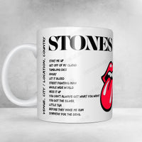The Rolling Stones Setlist Mug - Veltins-Arena, Gelsenkirchen, Germany - July 27th, 2022