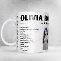 Olivia Rodrigo Setlist Poster - Rod Laver Arena, Melbourne - October 14th, 2024